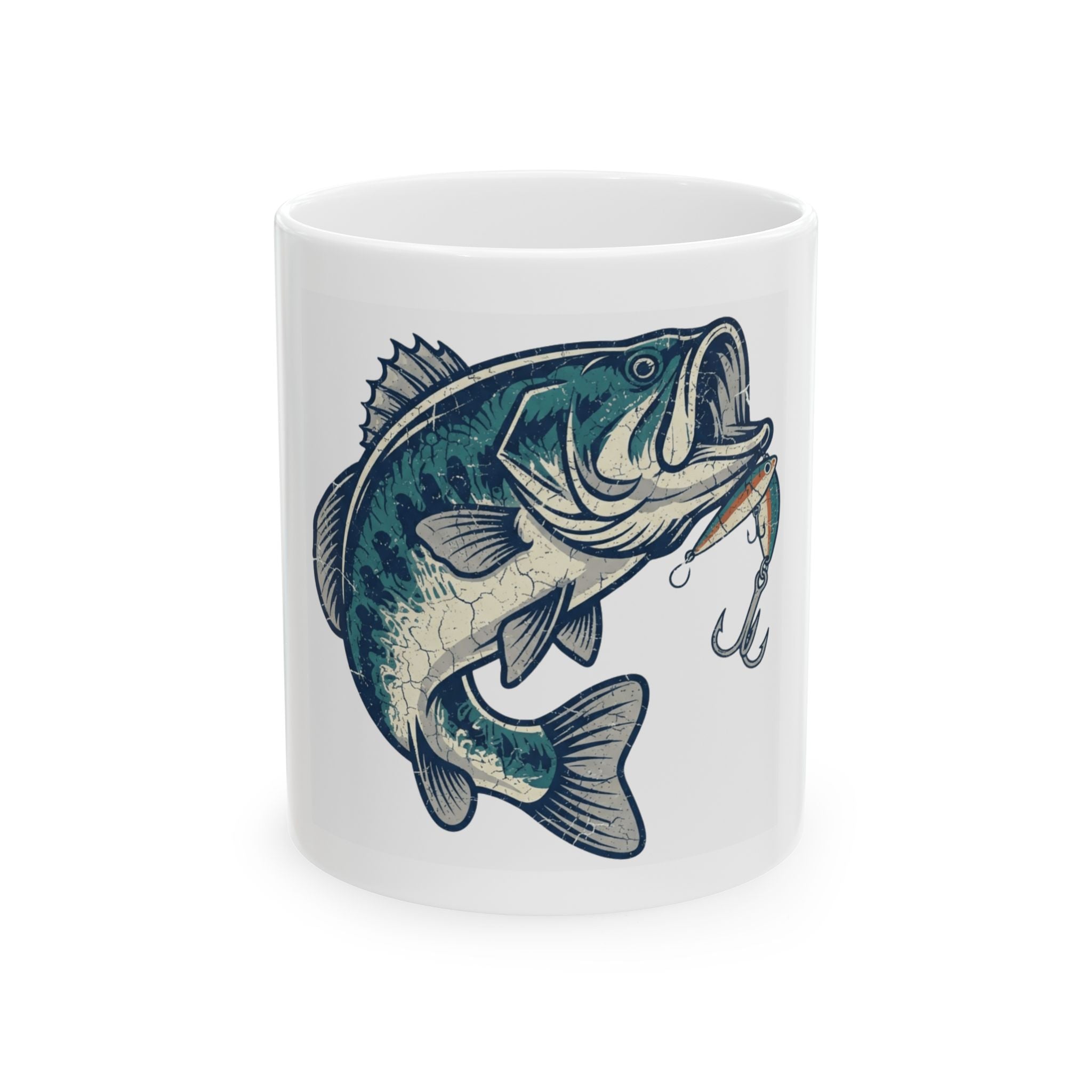 "Never Leave A Good Hole" White Ceramic Mug — Graphic