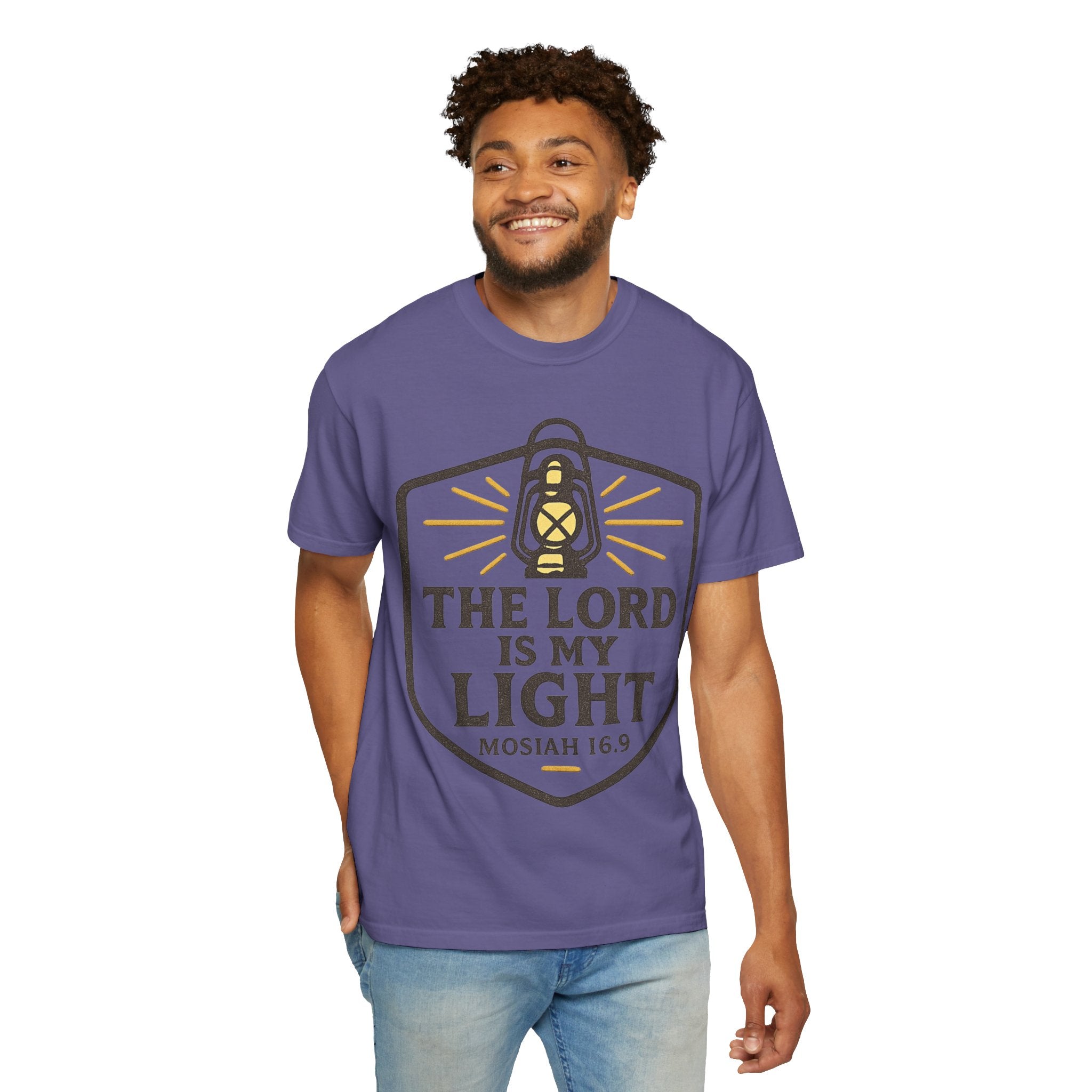 "The Lord is My Light" Unisex Garment-Dyed T-shirt