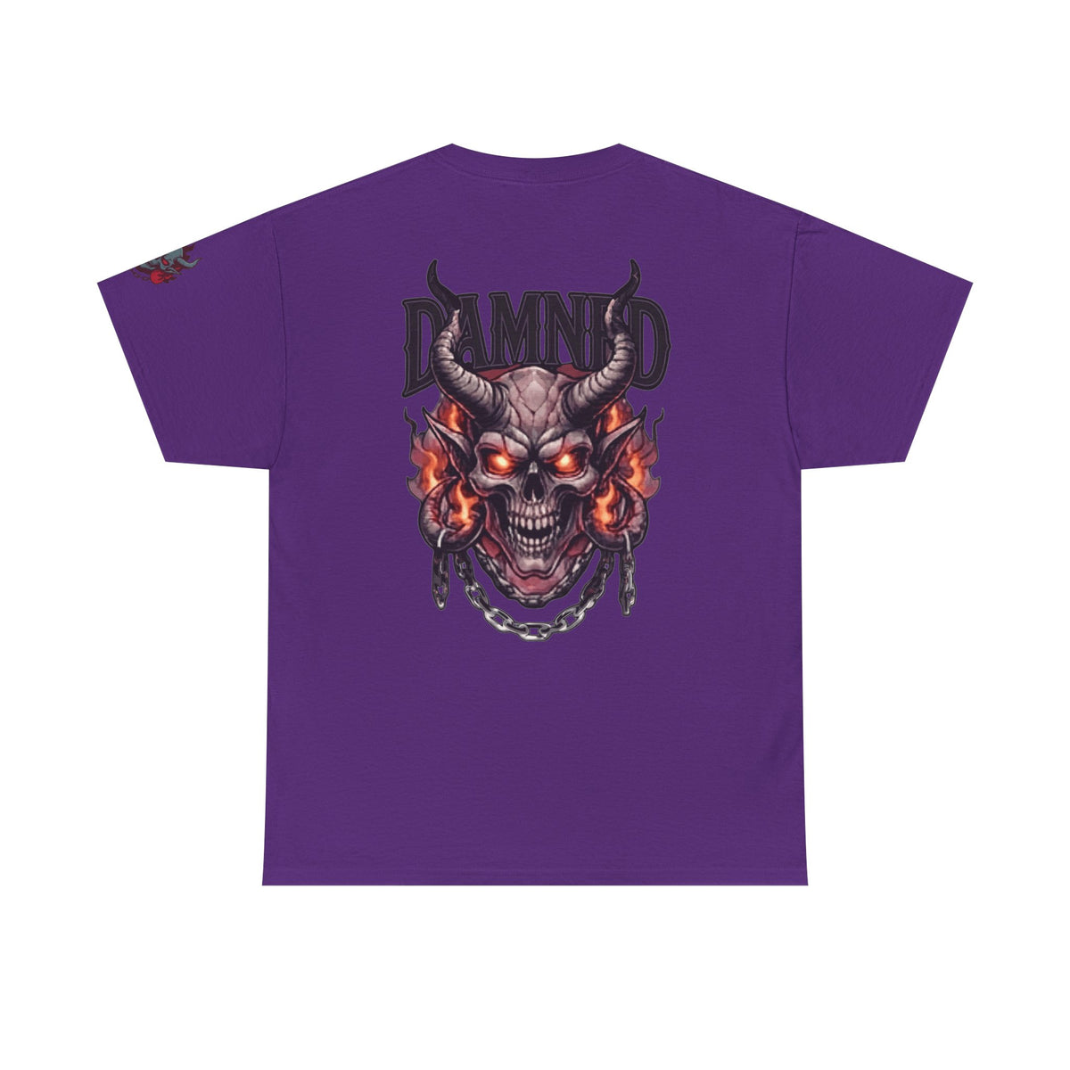 Color: Purple | Damned Premium Graphic Tee