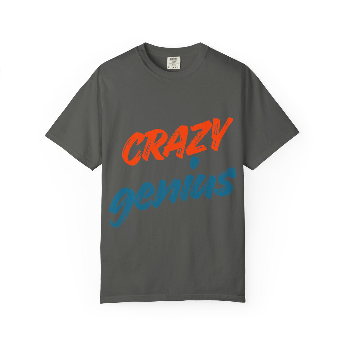 Color: Pepper | Crazy Genius Unisex Garment-Dyed T-shirt