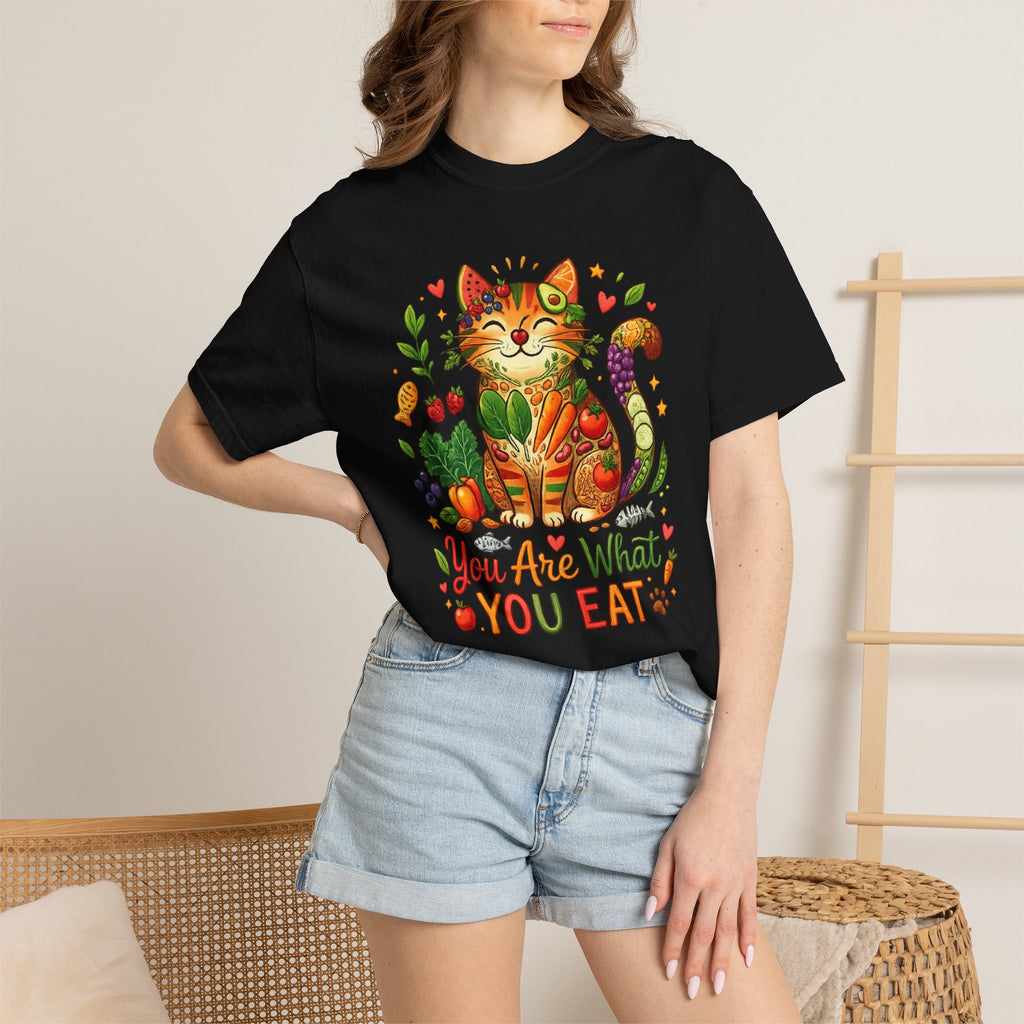 "You Are What You Eat - Cat 2" Unisex Garment-Dyed T-shirt