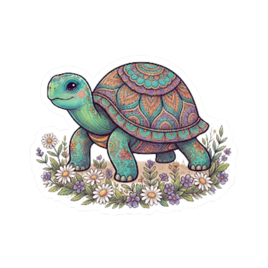 "Hippy Turtle" Sticker — Main