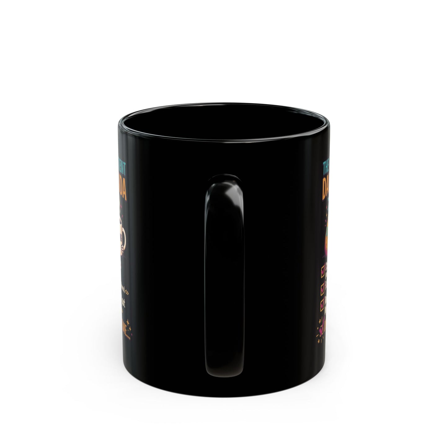 "Cancer One Day At A Time" Black Ceramic Mug