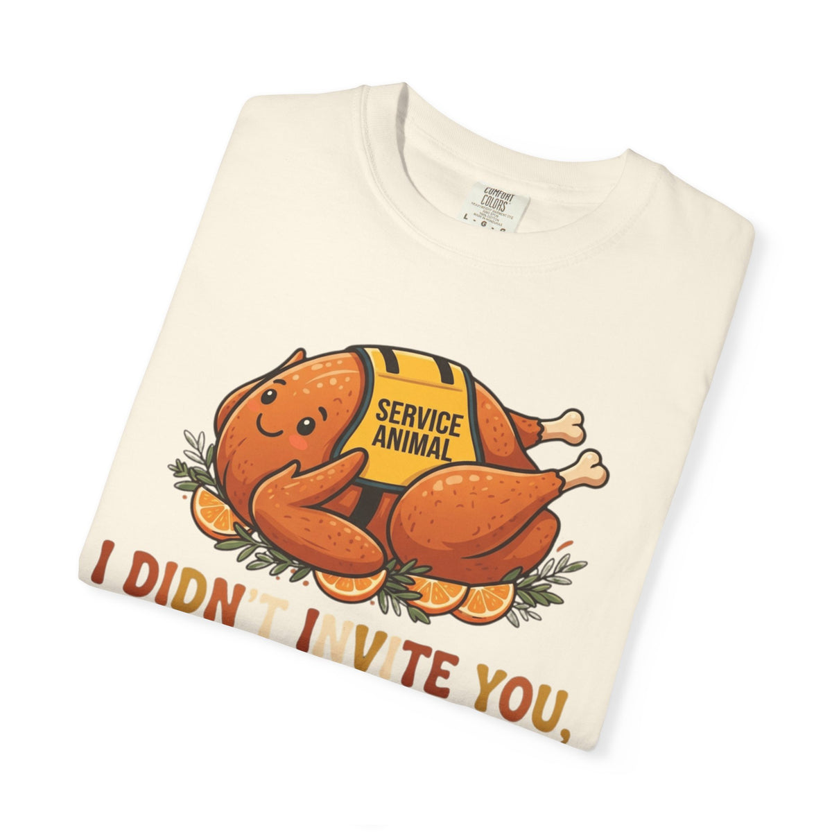 "Emotional Support Turkey" Unisex Garment-Dyed Tee