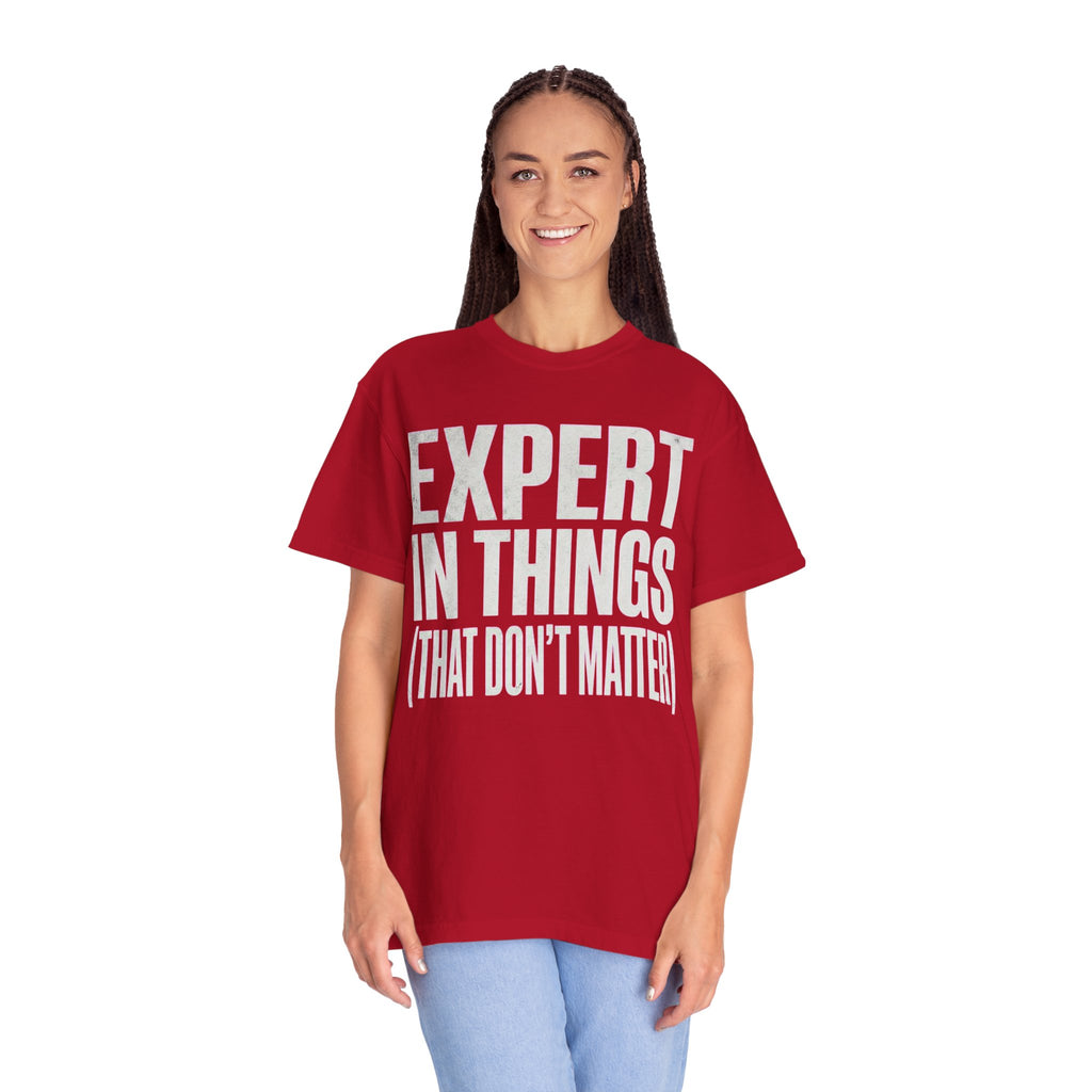 "Expert In Things" Unisex Garment-Dyed Tee