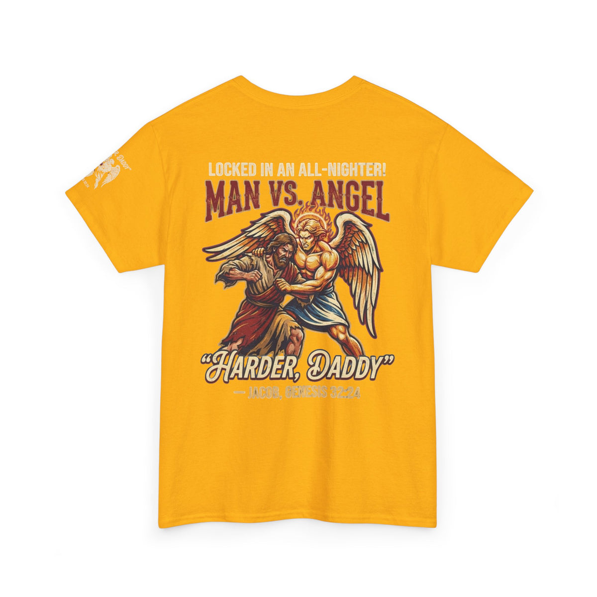 Good Book Series Man vs Angel Premium Graphic Tee