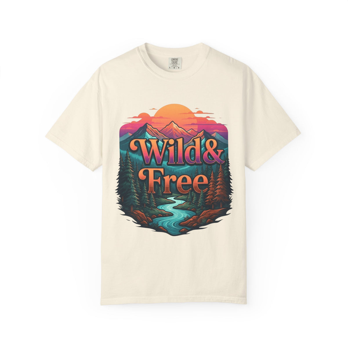 Color: Ivory | Wild & Free Unisex Garment-Dyed Tee