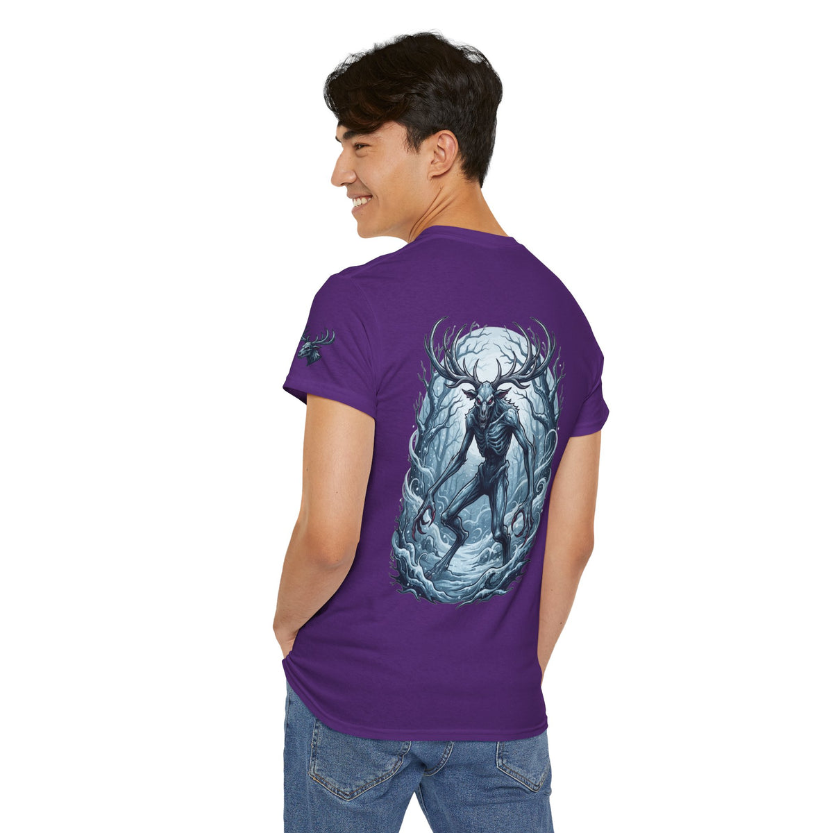 Color: Purple | Wendigo (Algonquian Folklore) Premium Graphic Tee