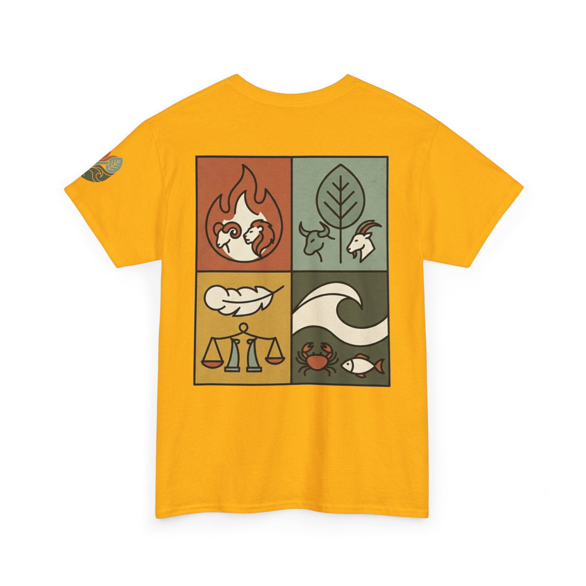 "Four Elements- Fire, Earth, Air, Water" Premium Graphic Tee