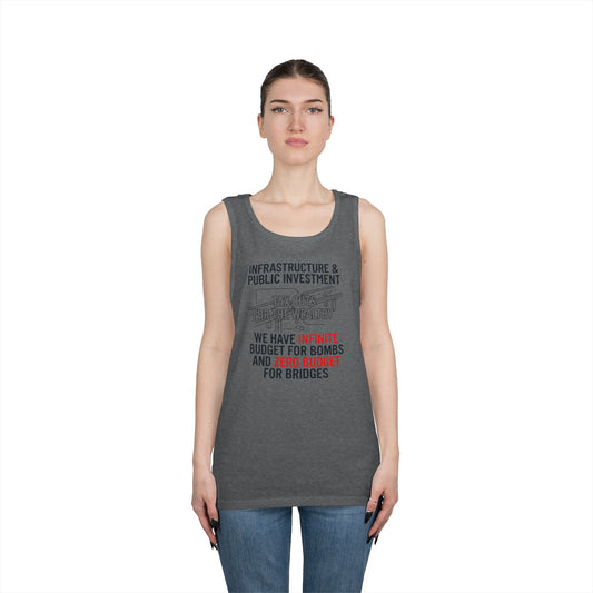 Color: Graphite Heather | Protest Series - Fix The Roads Tank Top