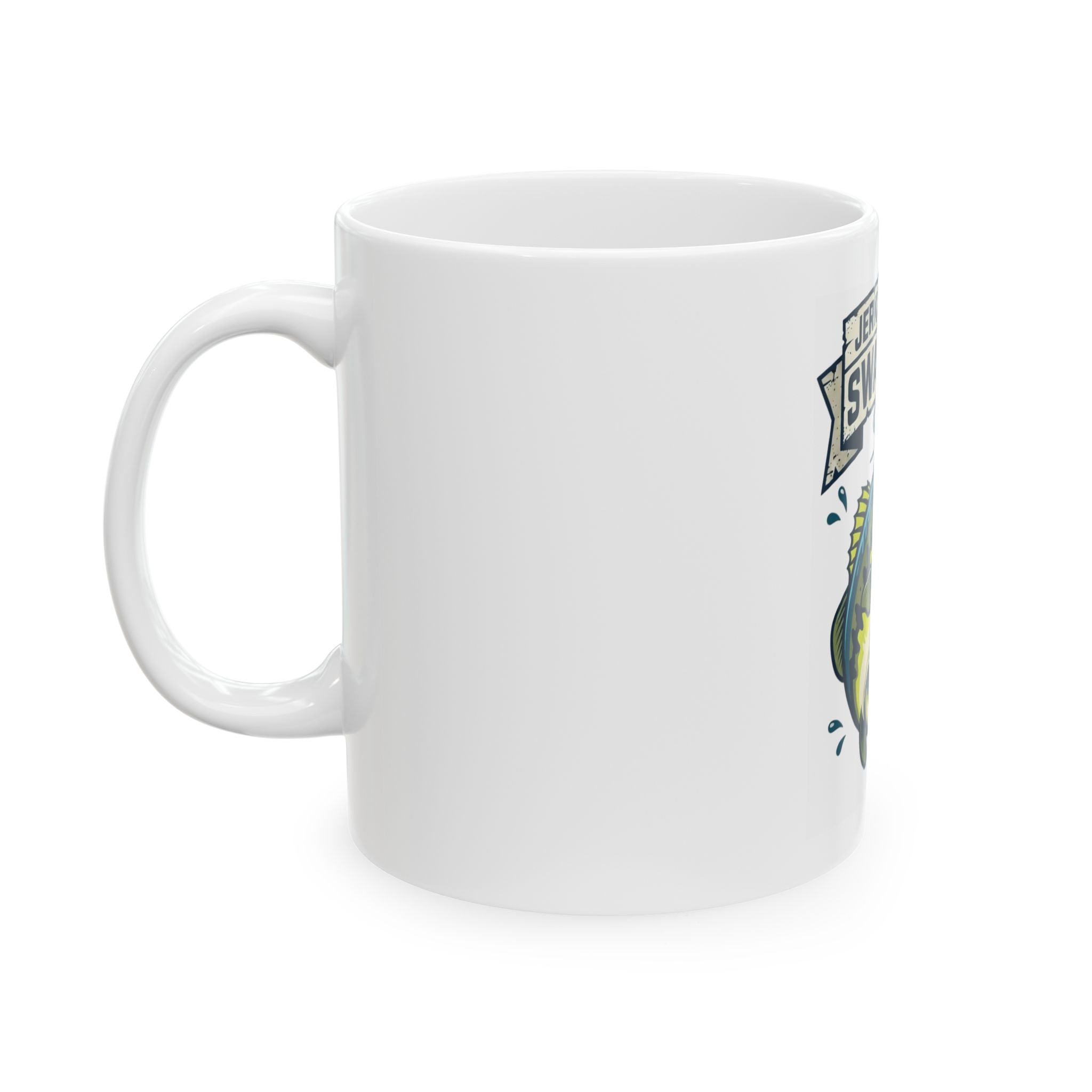 "Jerk Until She Swallows" White Ceramic Mug