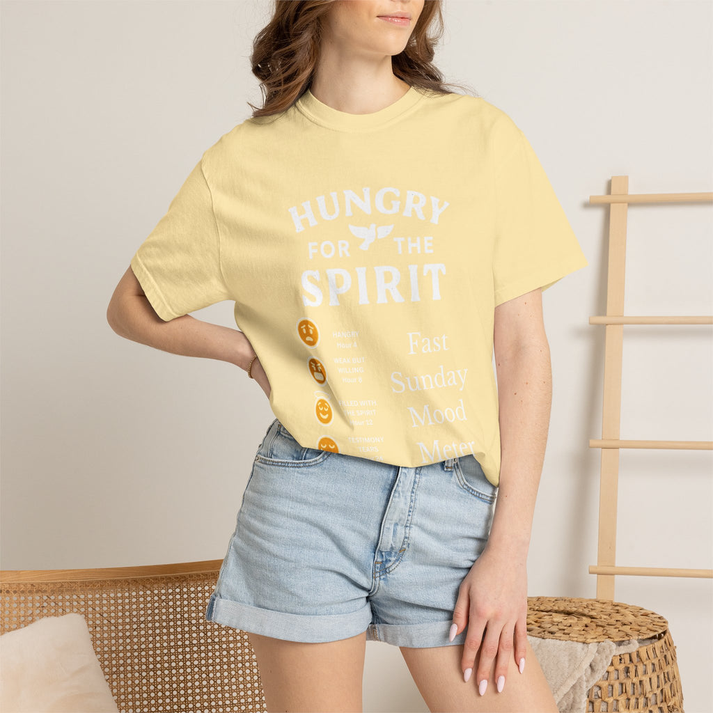 "Fast Sunday Mood Meter" Unisex Garment-Dyed T-shirt