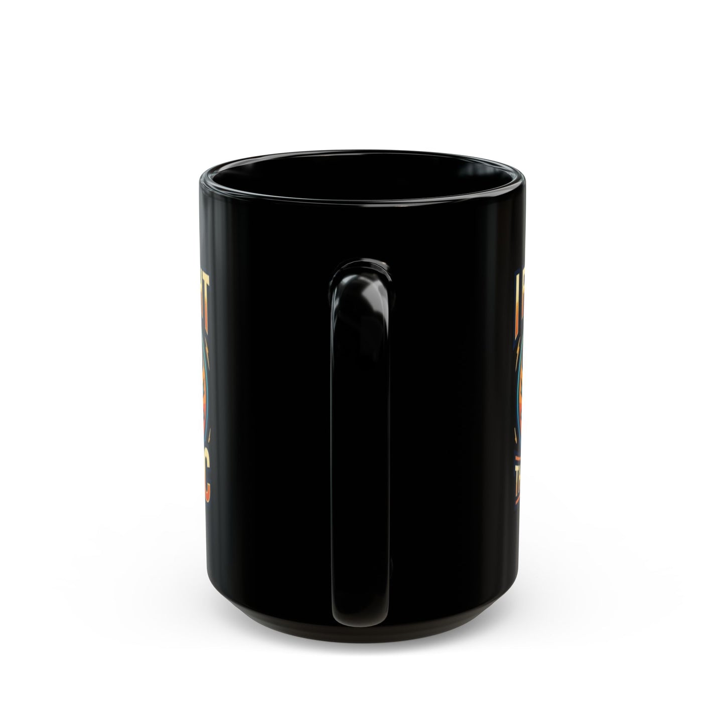 "I Fought The Big C and Won" Black Ceramic Mug — Graphic