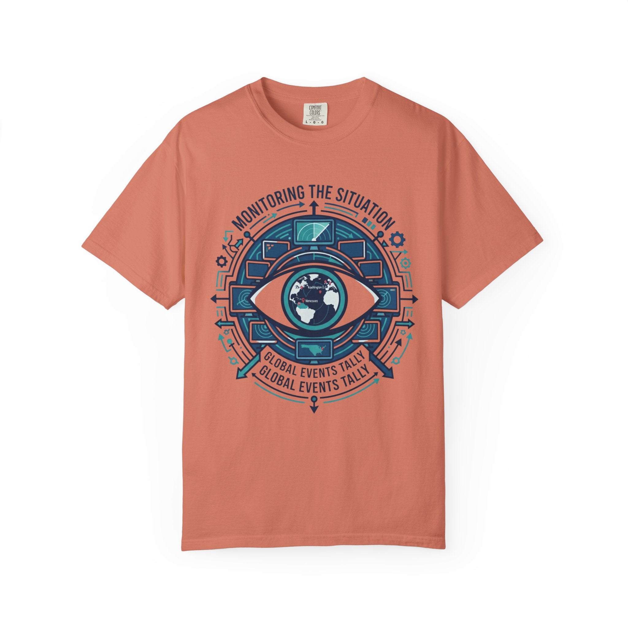 "Monitoring the Situation" Unisex Garment-Dyed Tee