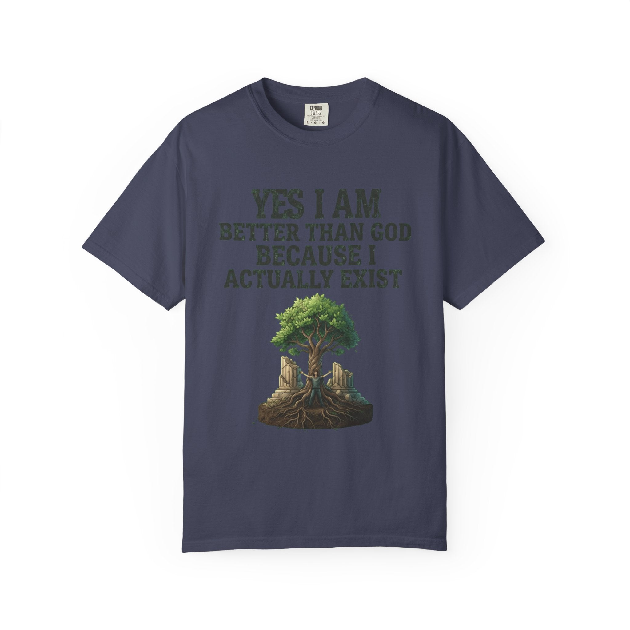 "I Exist" Unisex Garment-Dyed Tee