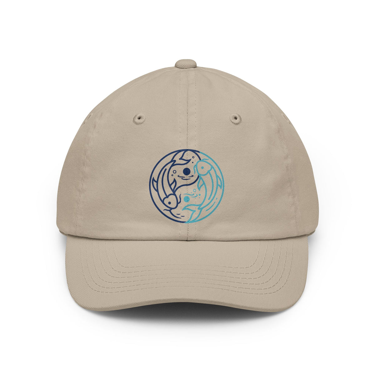 Color: Stone | Yin Yang Pisces Dad Hat — Graphic