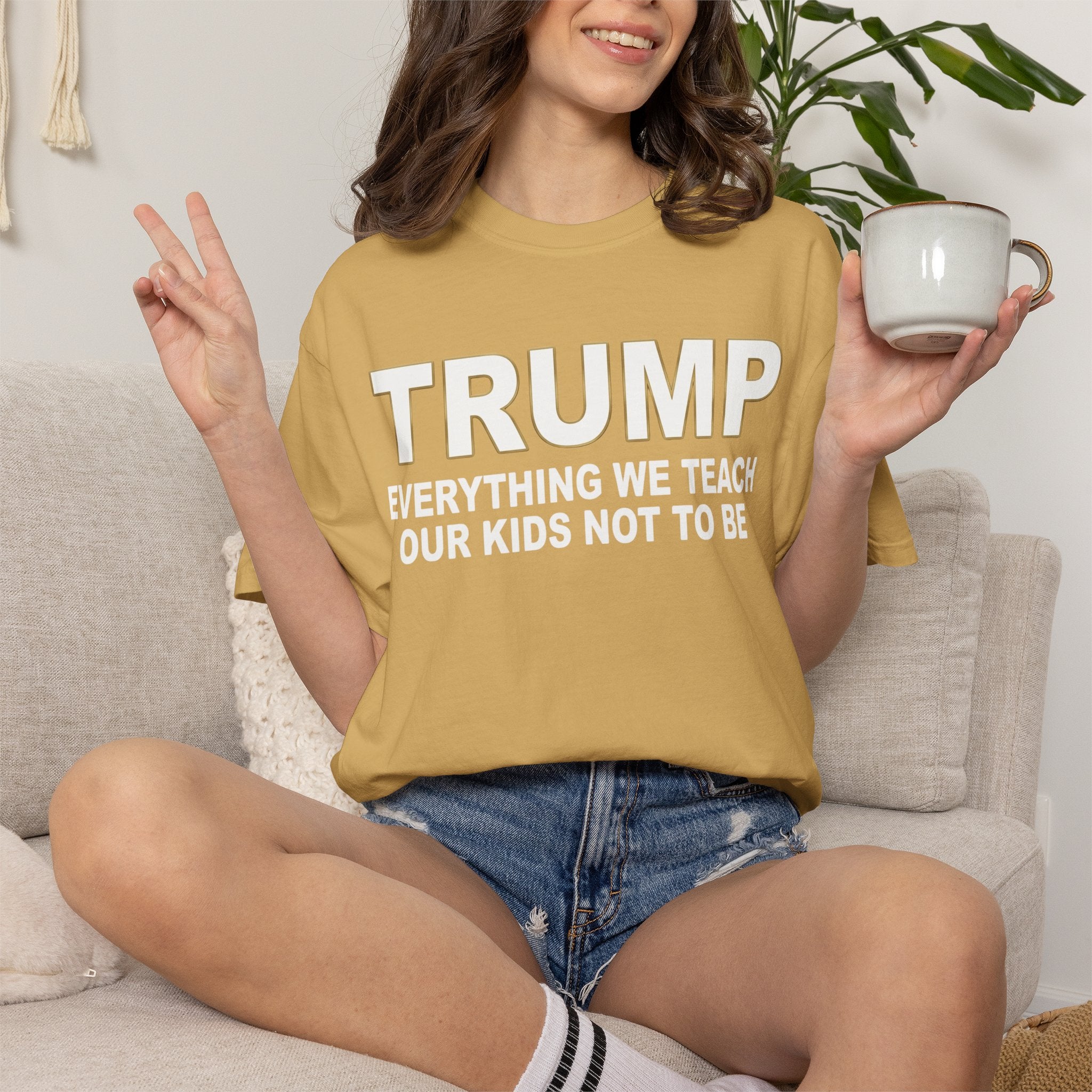"Everything We Teach Our Kids Not To Be" Unisex Garment-Dyed Tee