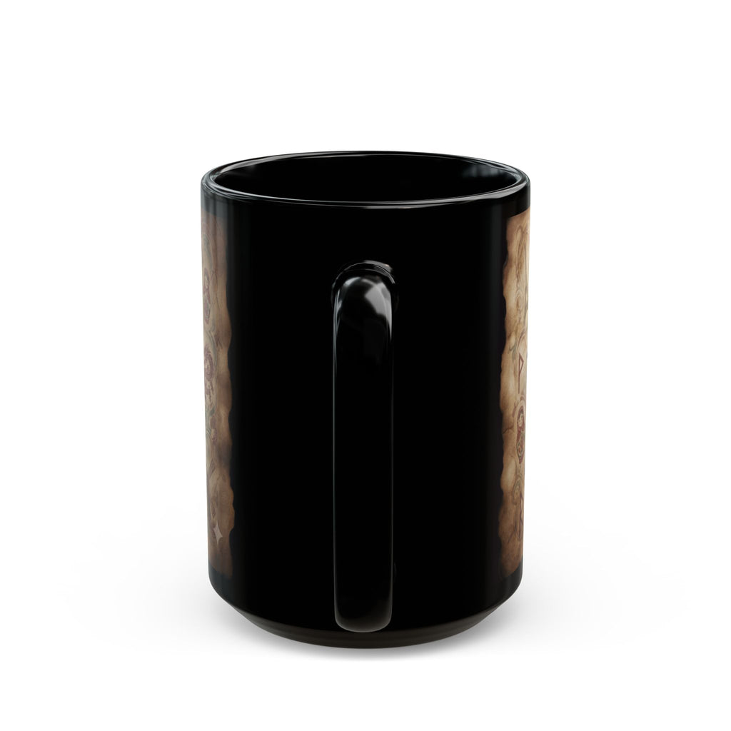 "Multilingual" Black Ceramic Mug
