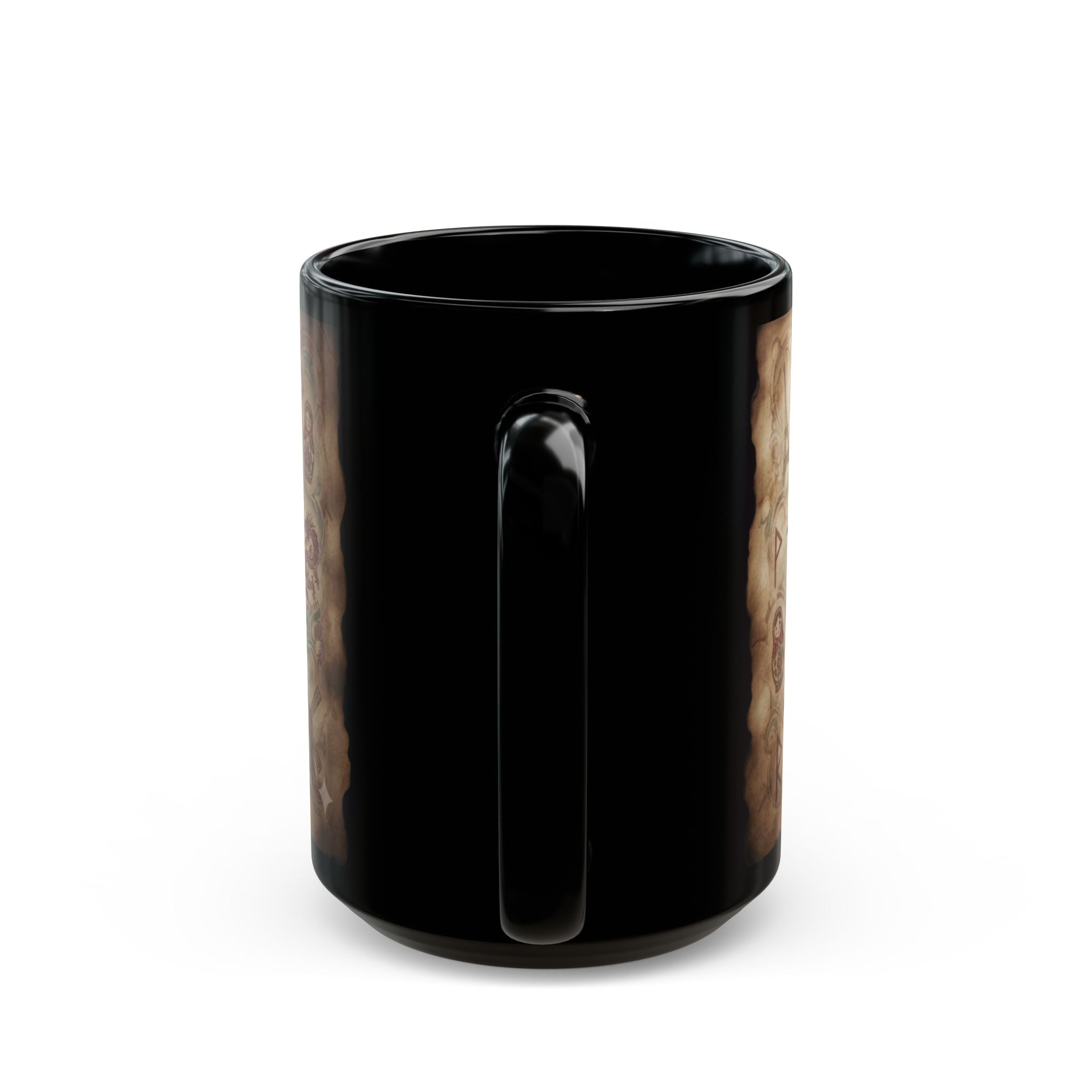 "Multilingual" Black Ceramic Mug