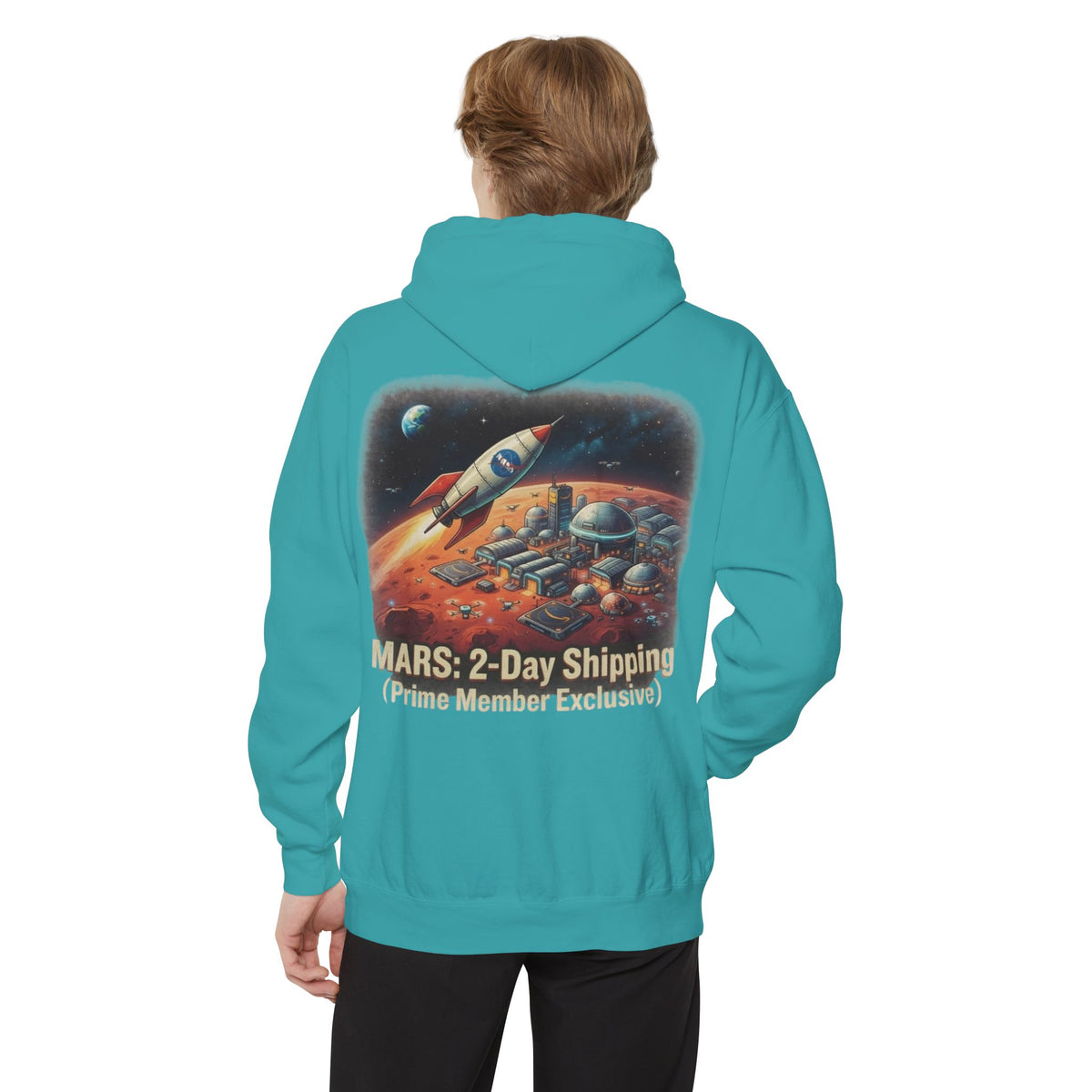Color: Seafoam | Mars 2 Day Shipping Garment-Dyed Hoodie