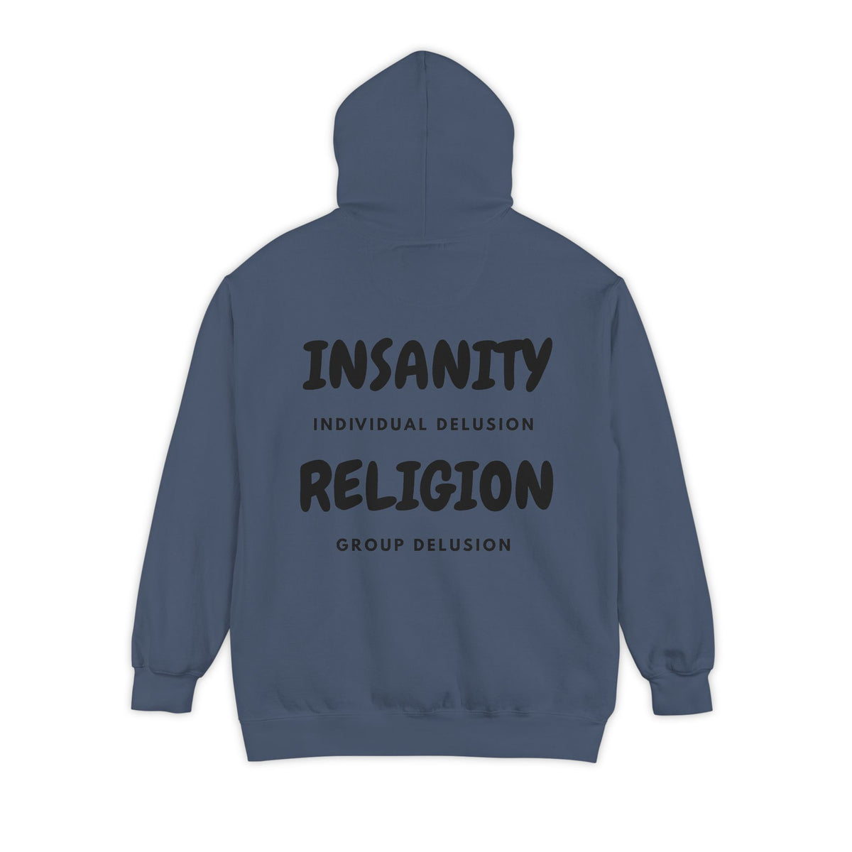 Color: Denim | Insanity Religion Garment-Dyed Hoodie