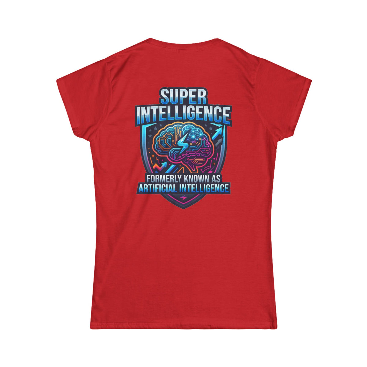 Color: Red | Super Intelligence Women's Tee