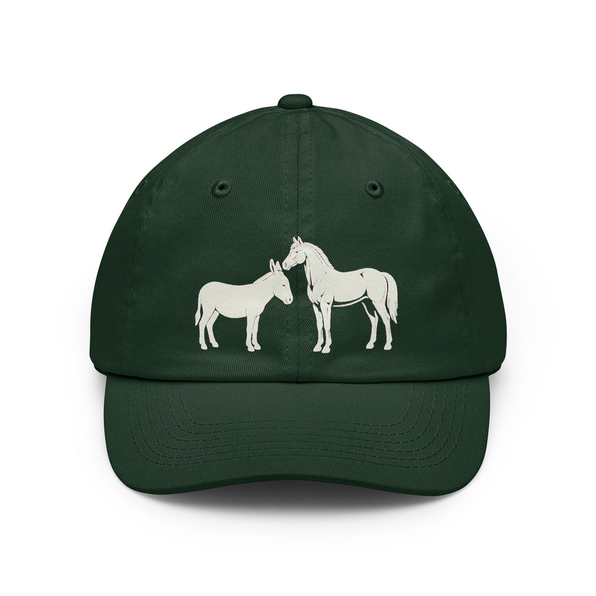Color: Forest Green | Good Book Series Ezekiel 23 20 Love Language Dad Hat — Graphic