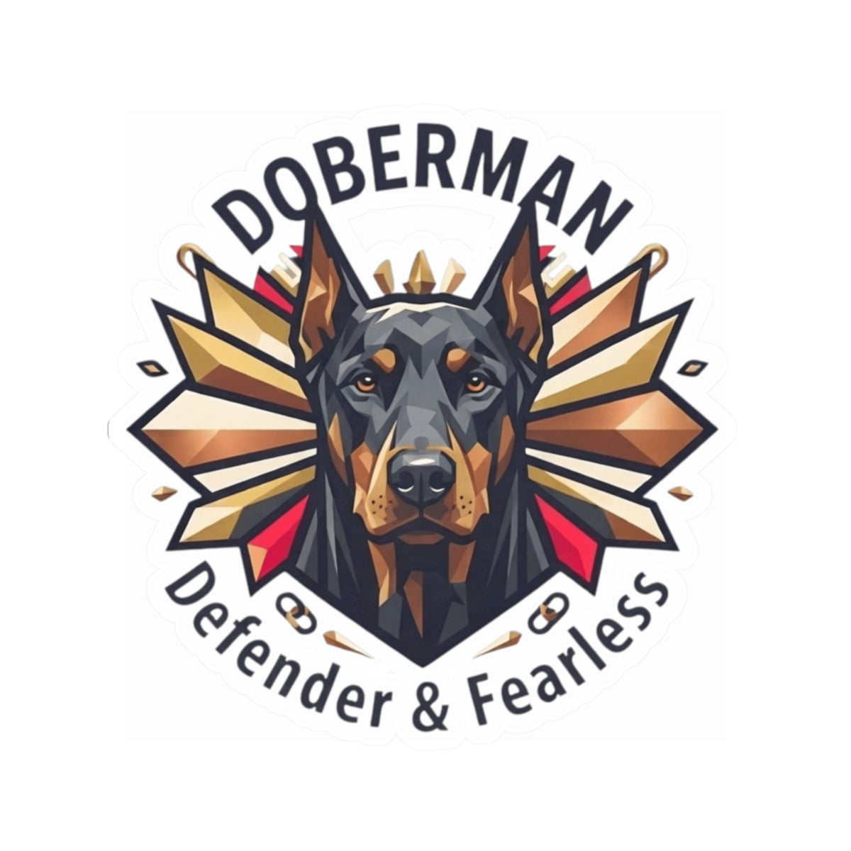 "Doberman Defender" Sticker — Main
