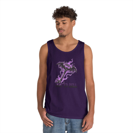 Color: Purple | Skeleton Key Tank Top