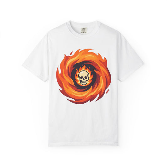 Color: White | Hellfire Unisex Garment-Dyed Tee