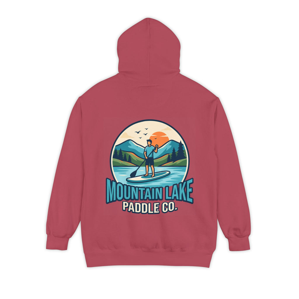 "Mountain Lake Paddle Board" Garment-Dyed Hoodie