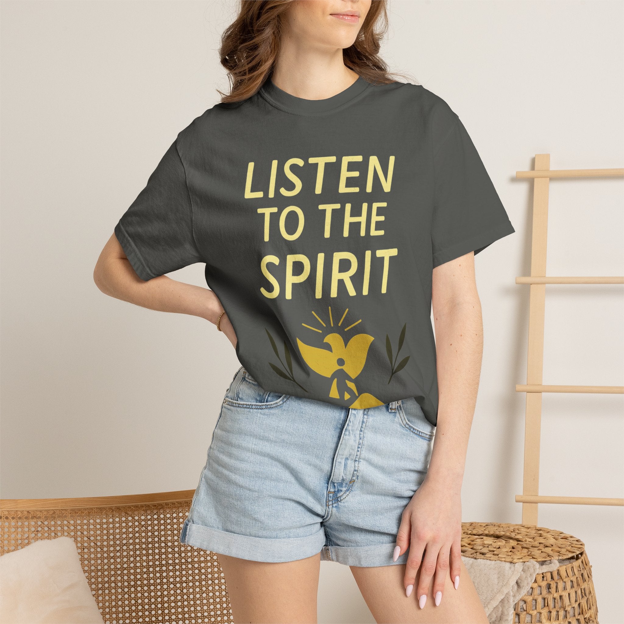 "Listen to the Spirit" Unisex Garment-Dyed T-shirt
