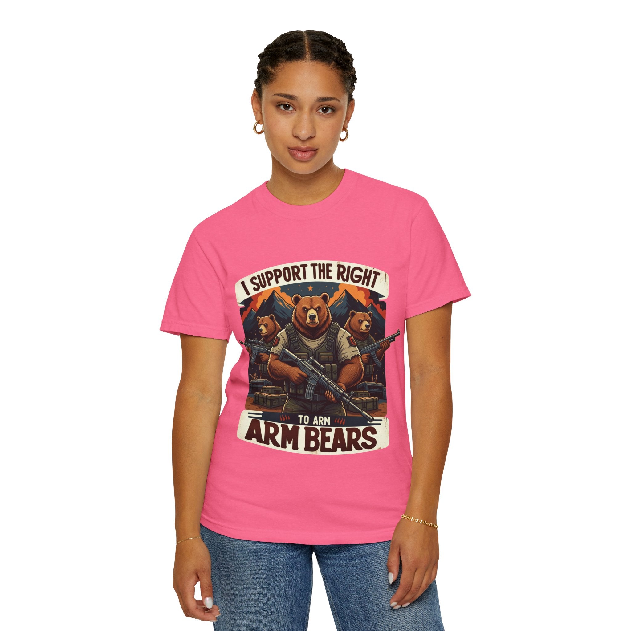 "The Right to Arm Bears (Mountain Division)" Unisex Garment-Dyed T-shirt