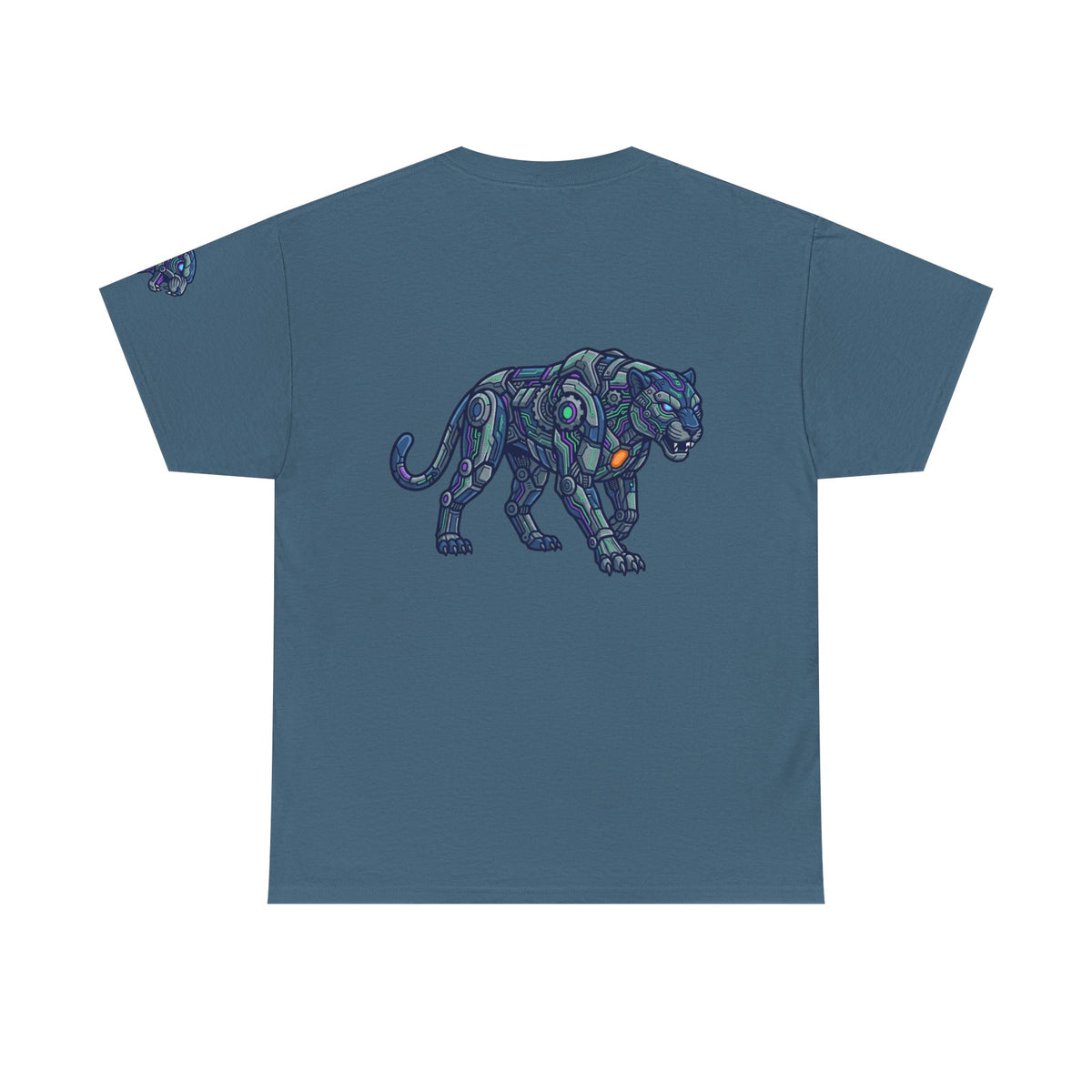 Color: Indigo Blue | Cyber Panther Premium Graphic Tee