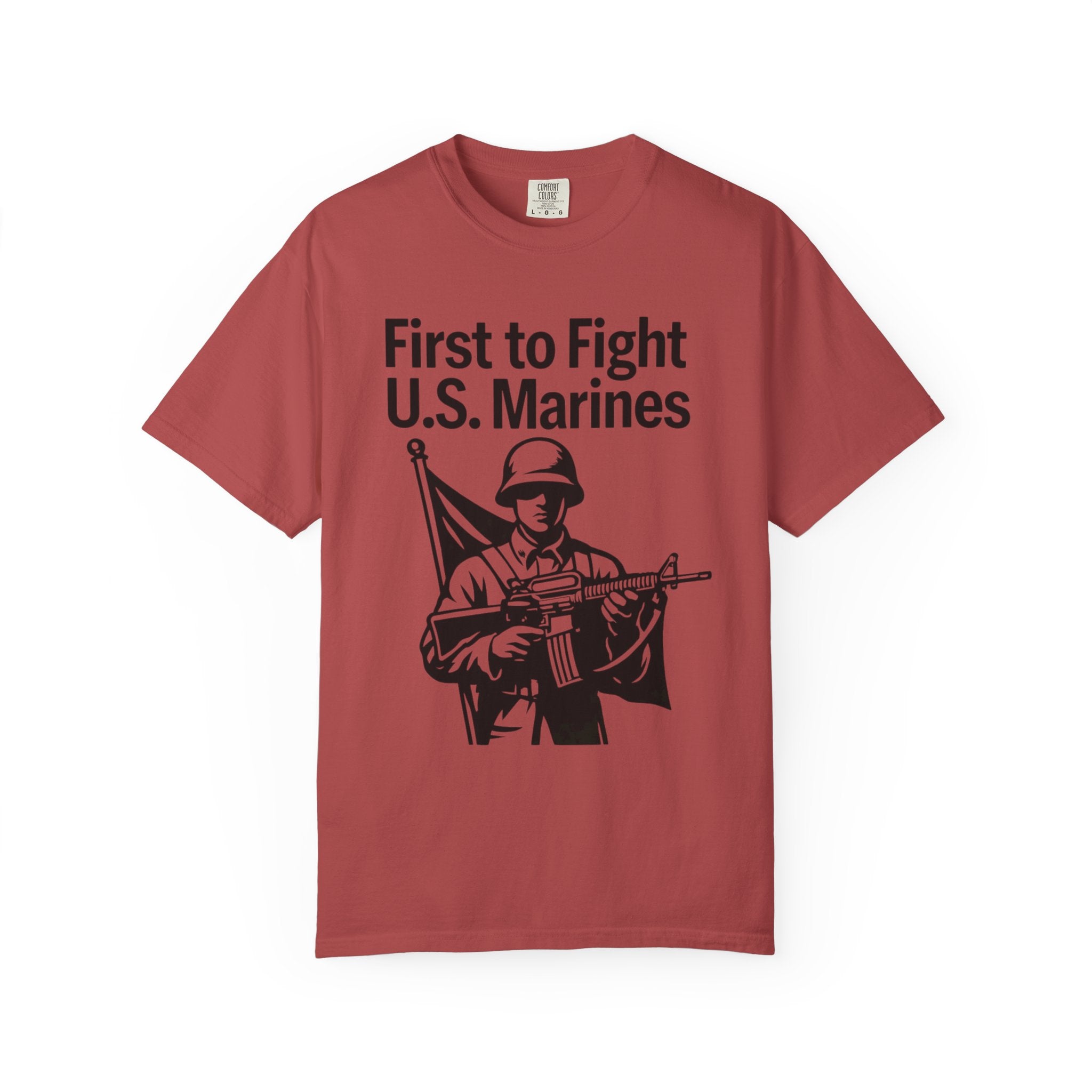 "First to Fight" Unisex Garment-Dyed T-shirt