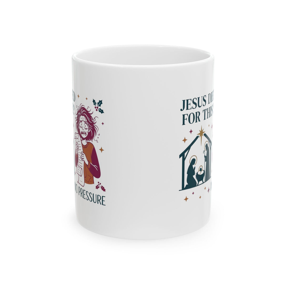 "Jesus Died For This" White Ceramic Mug