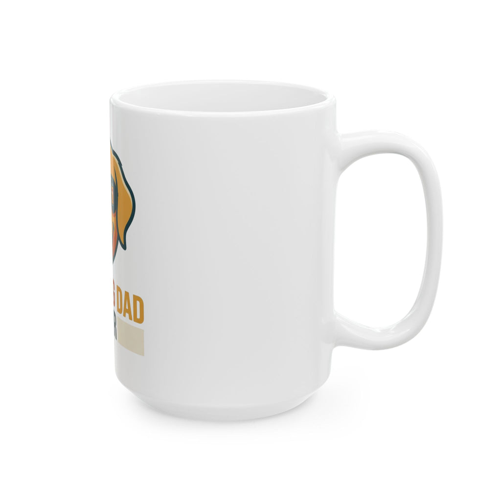 "Best Dog Dad" White Ceramic Mug — Graphic