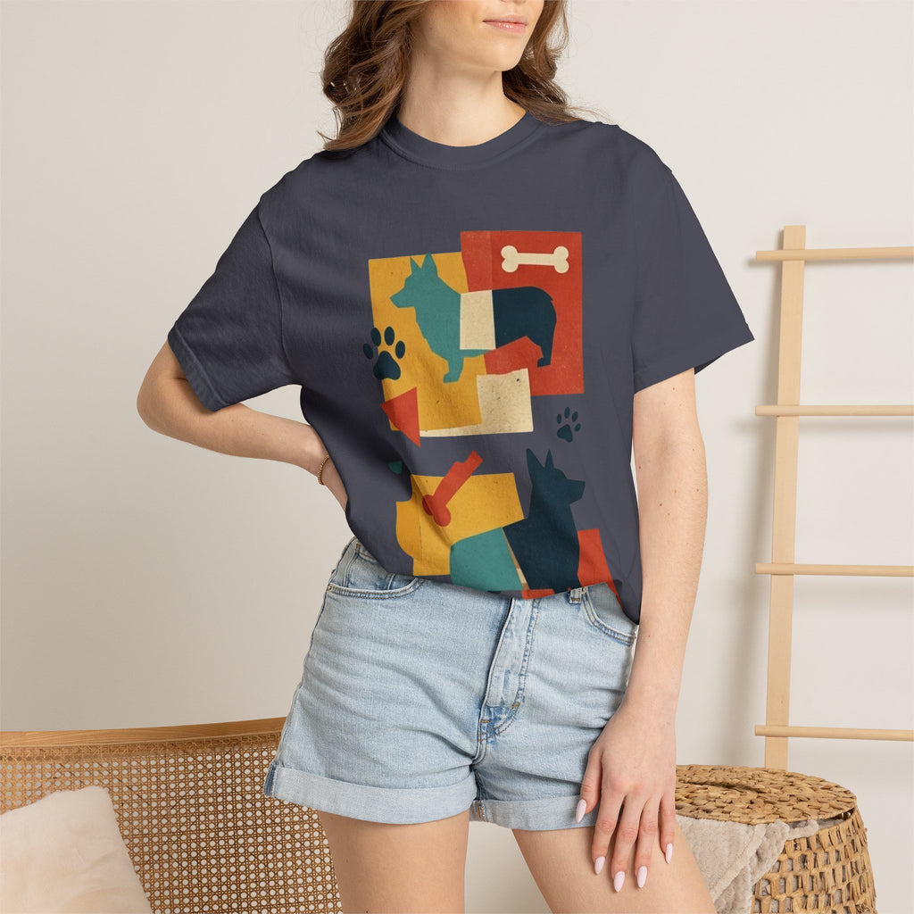 "Dogs and Bones" Unisex Garment-Dyed Tee