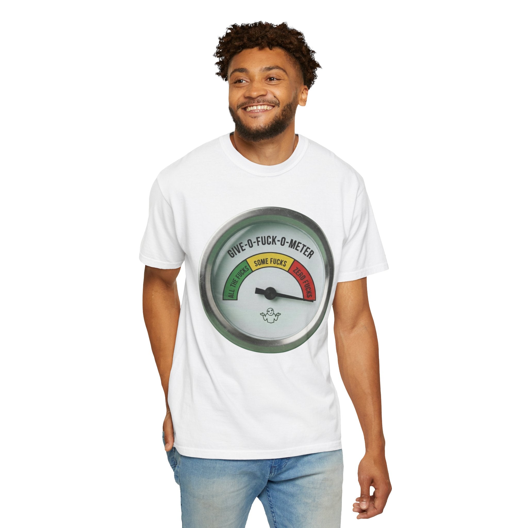 "Fuck-O-Meter" Unisex Garment-Dyed Tee