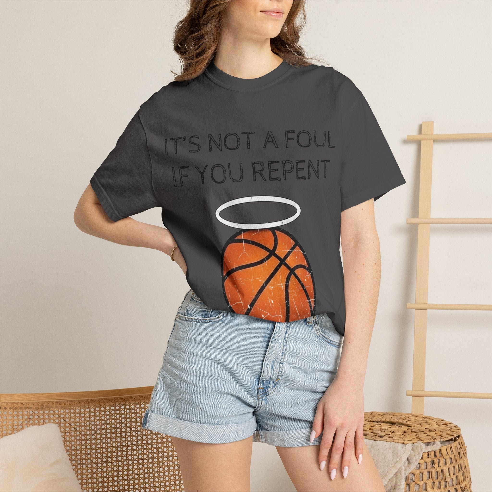 "Not a Foul If You Repent" Unisex Garment-Dyed T-shirt