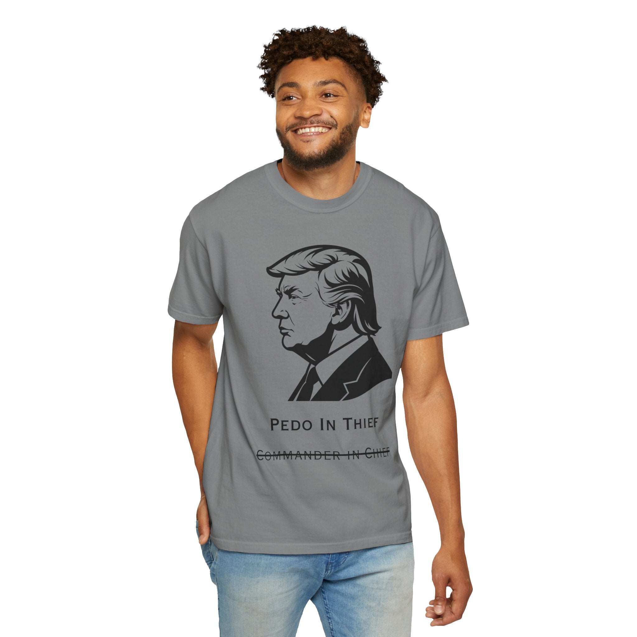 Pedo in Thief | Garment-Dyed Tee — AttitudeShirts