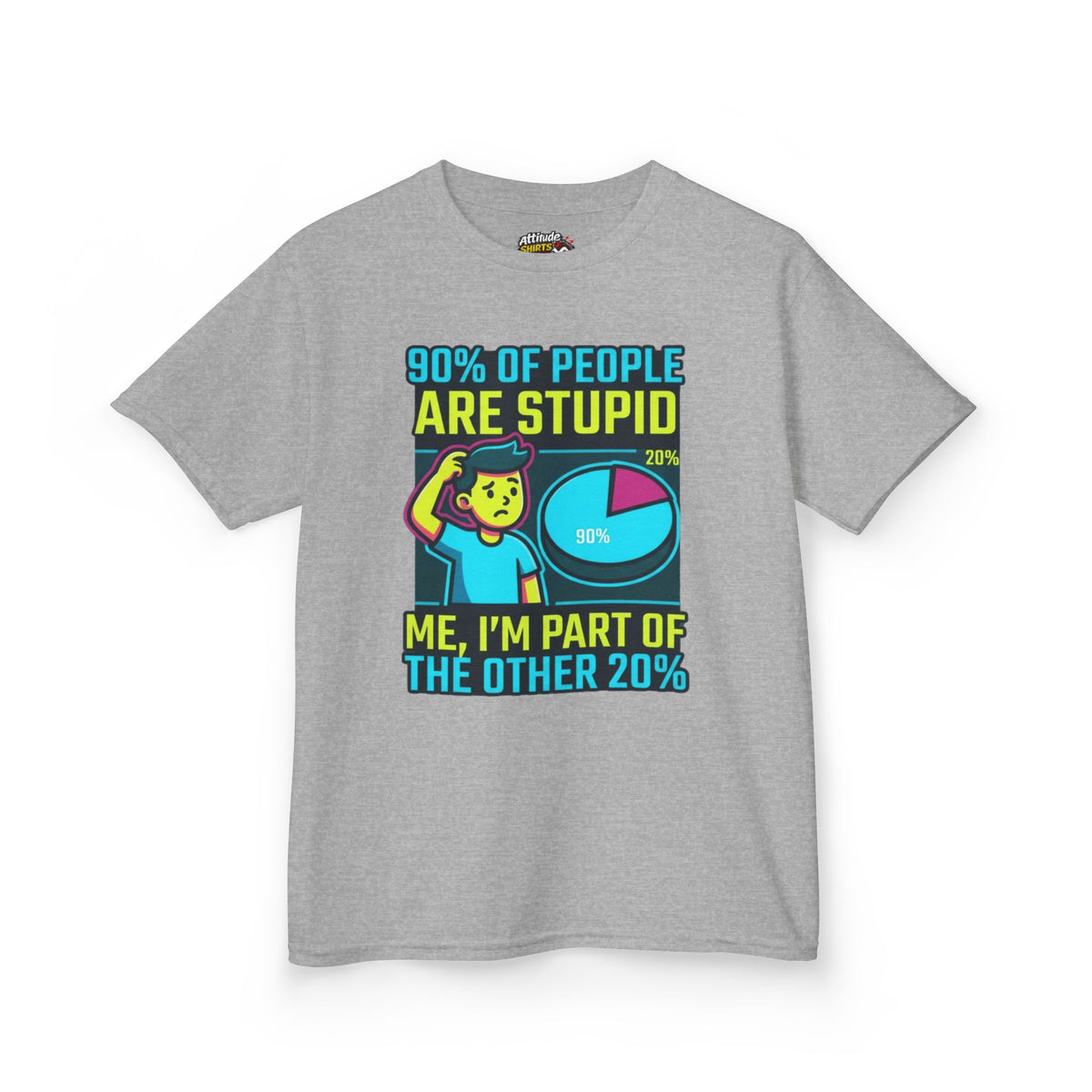 "90% Of People Are Stupid" Kids Tee