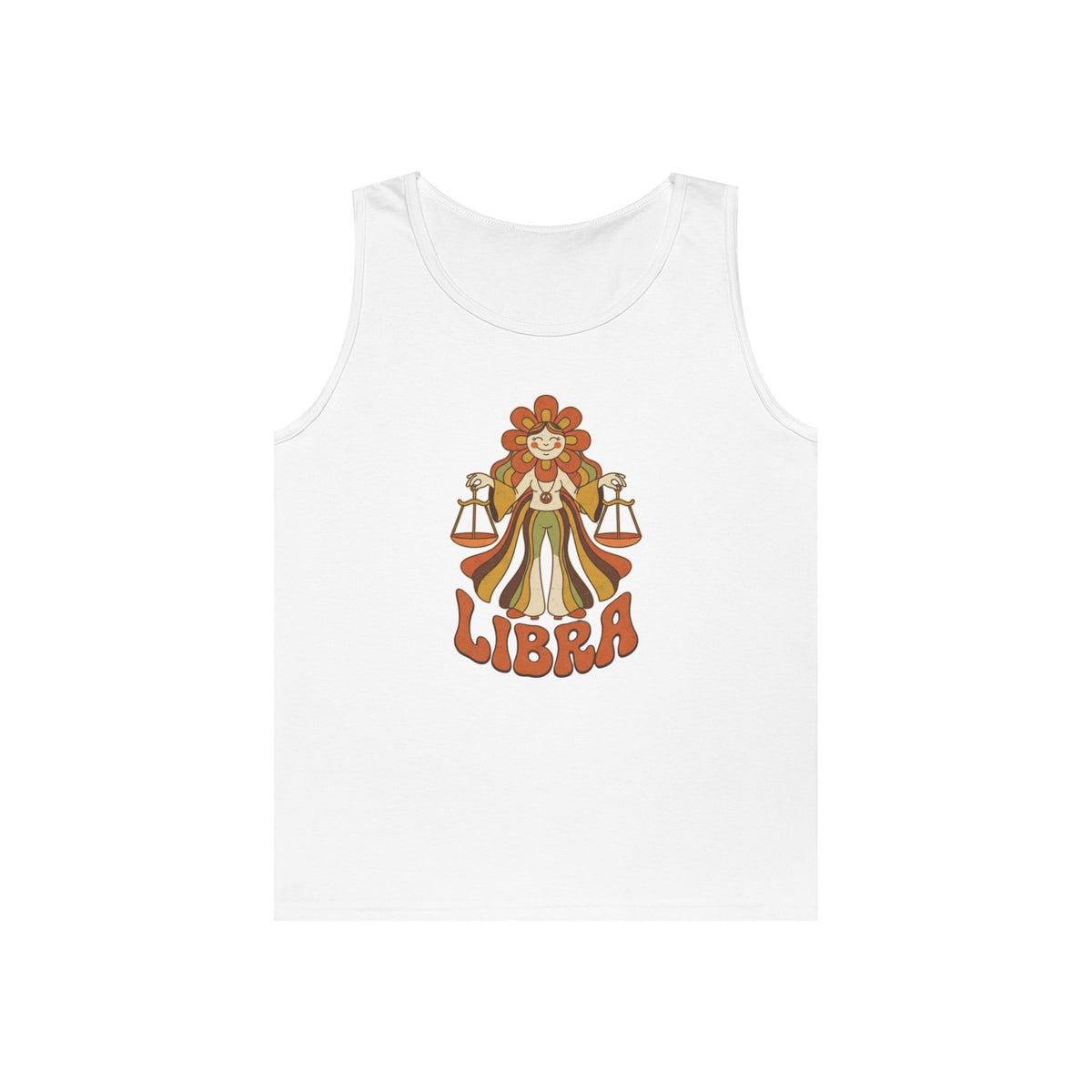 "Retro Mascot Groovy Libra" Tank Top