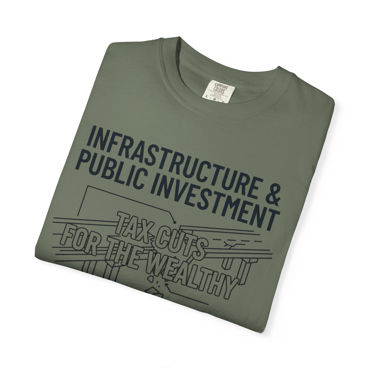 "Protest Series - Fix The Roads" Unisex Garment-Dyed Tee