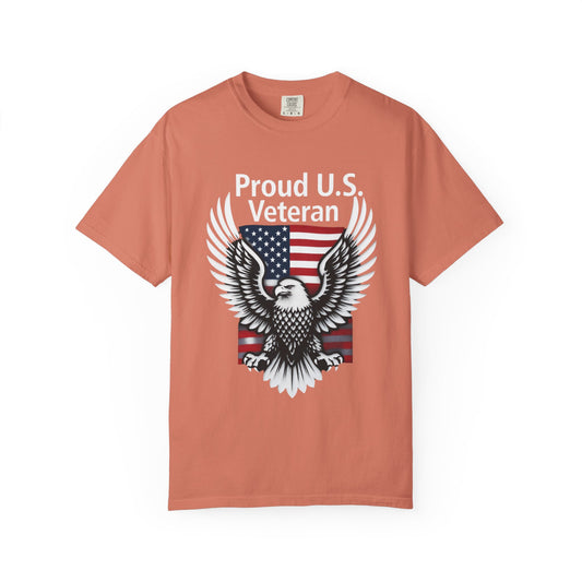 "Proud Veteran" Unisex Garment-Dyed T-shirt