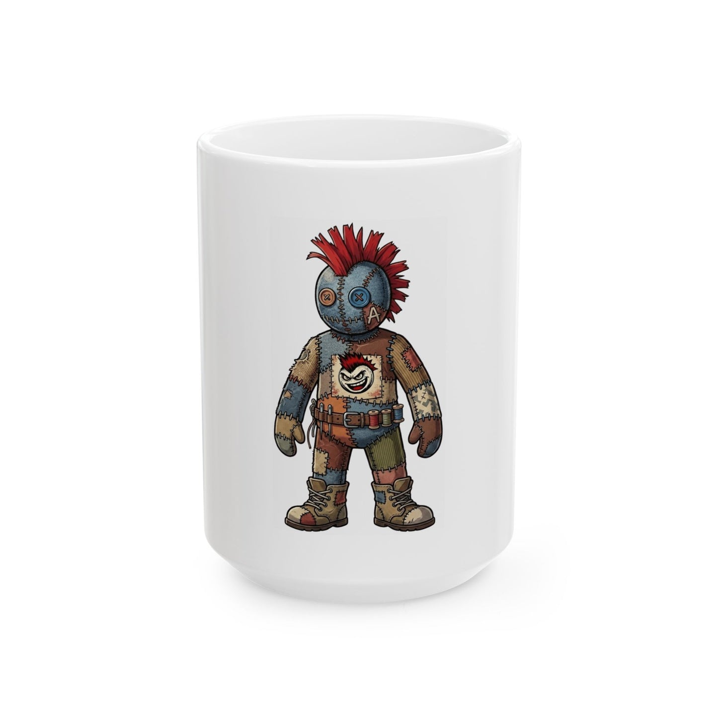 "Stitch" White Ceramic Mug