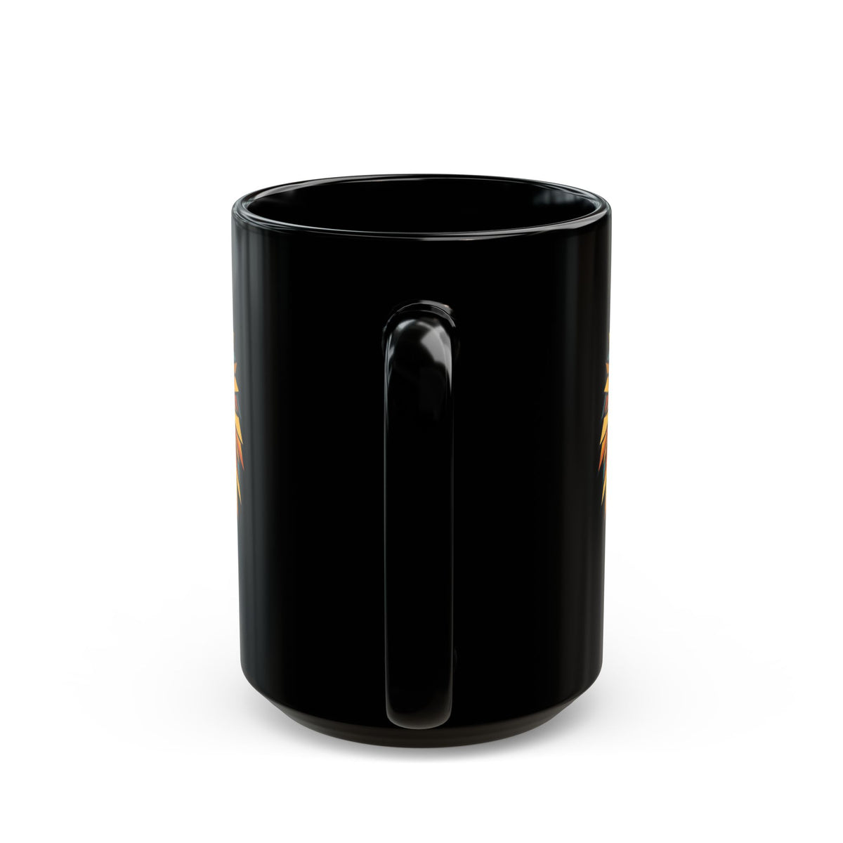"Leo The Solar Lion" Black Ceramic Mug