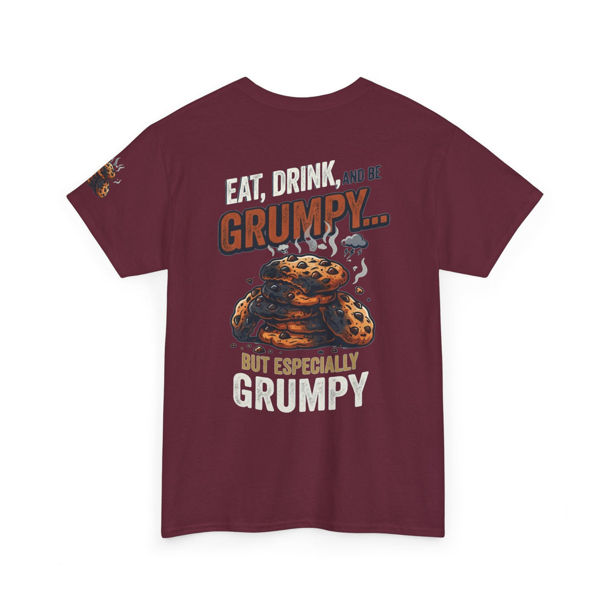 Eat Drink And Be Grumpy Premium Graphic Tee