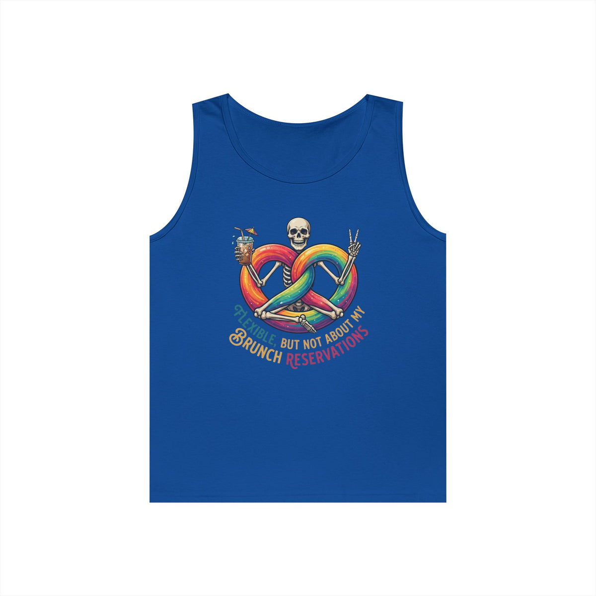 "Flexible But Not About Brunch" Tank Top