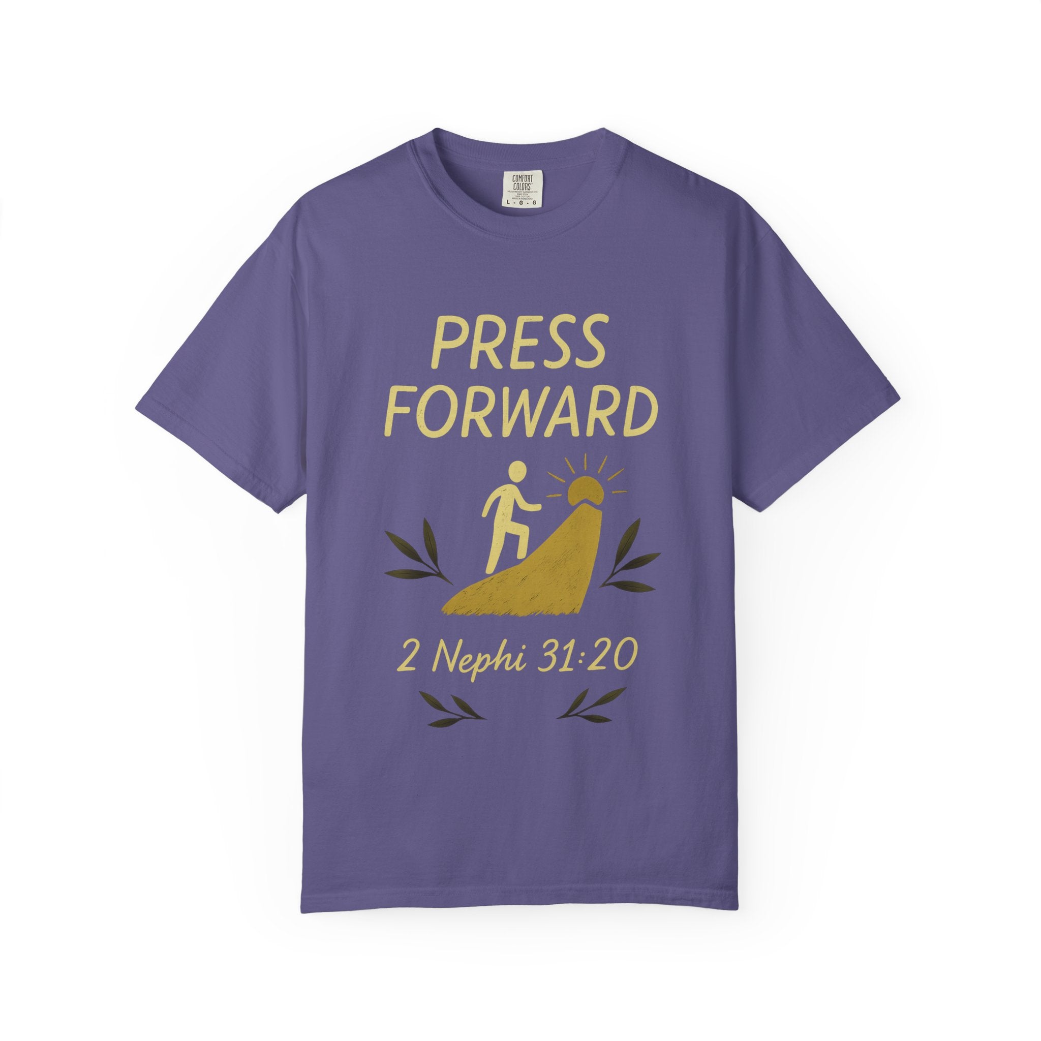 "Press Forward" Unisex Garment-Dyed T-shirt